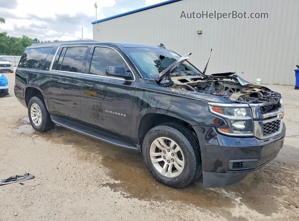 1GNSCHKC2HR167352 2017 CHEVROLET SUBURBAN Черный Передняя правая четверть