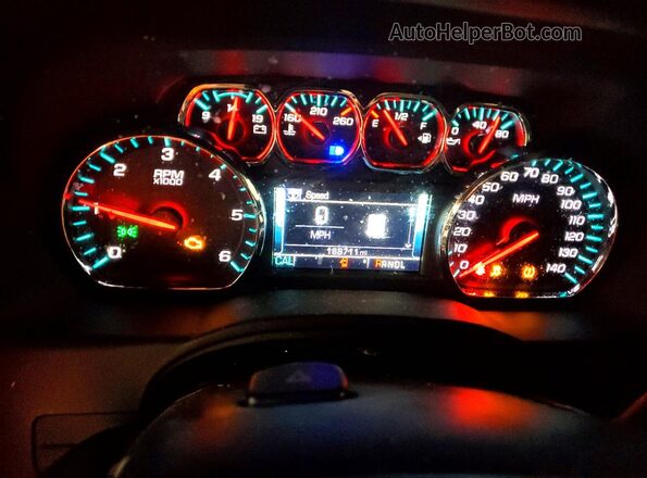 1GNSCHKC3HR165271 2017 CHEVROLET SUBURBAN Black Widok zestawu wskaźników