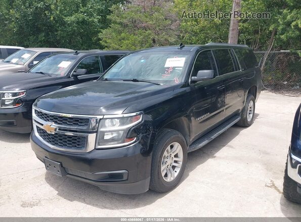 1GNSCHKC7JR106715 2018 CHEVROLET SUBURBAN Black Առջևի ձախ երեք քառորդ տեսարան