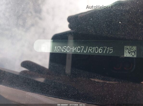 1GNSCHKC7JR106715 2018 CHEVROLET SUBURBAN Black Շարժիչի բաժամունքի տեսք