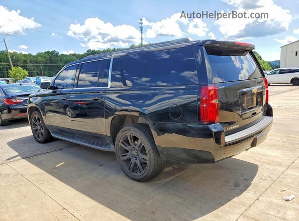 1GNSCHKC9GR475018 2016 CHEVROLET SUBURBAN Black უკანა მარცხენა