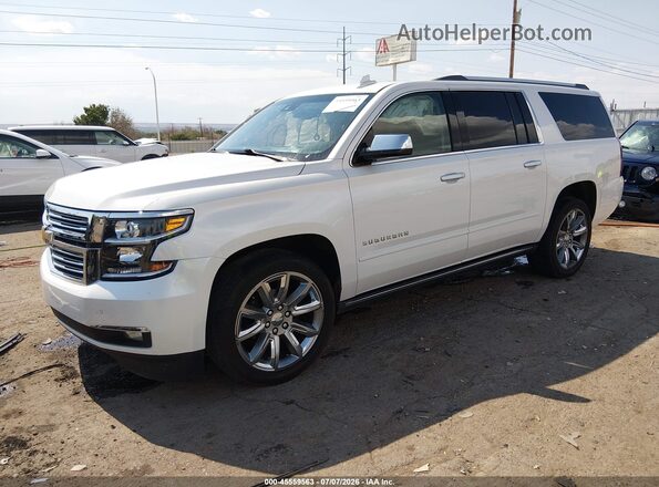 1GNSCJKC0HR274200 2017 CHEVROLET SUBURBAN Белый Передняя левая четверть