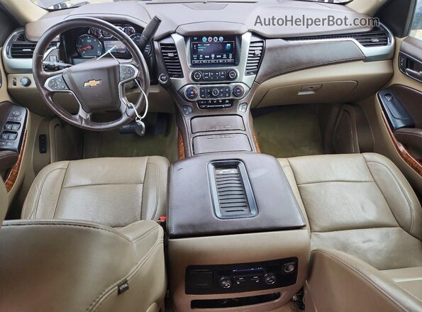 1GNSCJKC8GR447427 2016 CHEVROLET SUBURBAN Charcoal Առջևի վահանակի տեսք