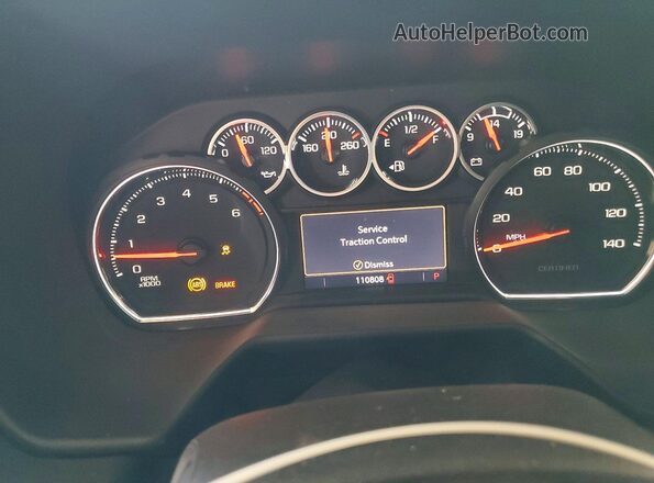 1GNSCLED2MR476482 2021 CHEVROLET TAHOE Gray Սարքավորումների վահանակի տեսք