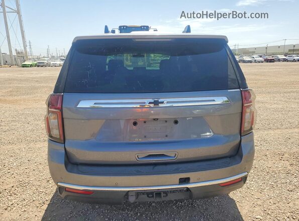 1GNSCLED2MR476482 2021 CHEVROLET TAHOE Gray Հետևի տեսք
