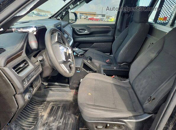 1GNSCLED9MR347297 2021 CHEVROLET TAHOE Black Вид салону спереду