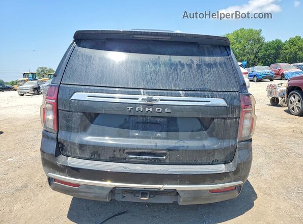 1GNSCMKD6MR174851 2021 CHEVROLET TAHOE Black Вид ззаду