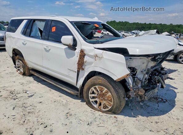 1GNSCMKD7NR161334 2022 CHEVROLET TAHOE White Delantero derecho