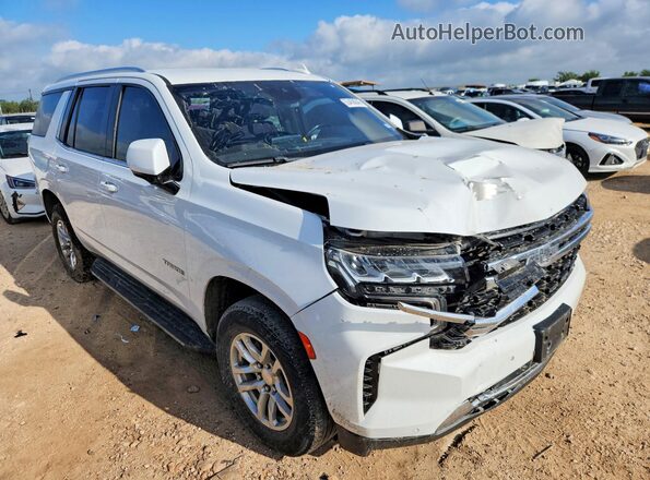 1GNSCMKD7PR112007 2023 CHEVROLET TAHOE White Передня права чверть