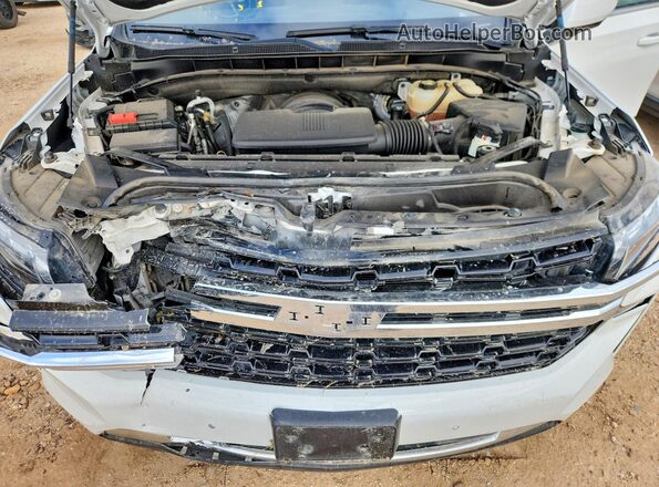 1GNSCMKD7PR112007 2023 CHEVROLET TAHOE White Вид підкапотного простору