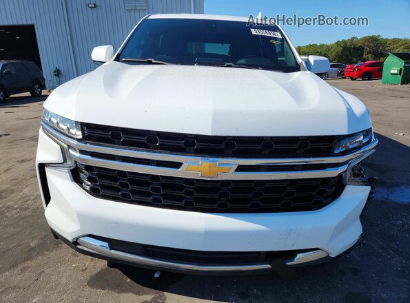 1GNSCMKDXMR239345 2021 CHEVROLET TAHOE White Դիմացի տեսք