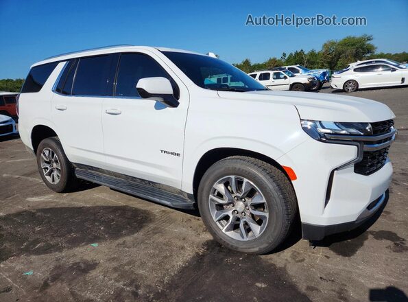 1GNSCMKDXMR239345 2021 CHEVROLET TAHOE White Առջևի աջ