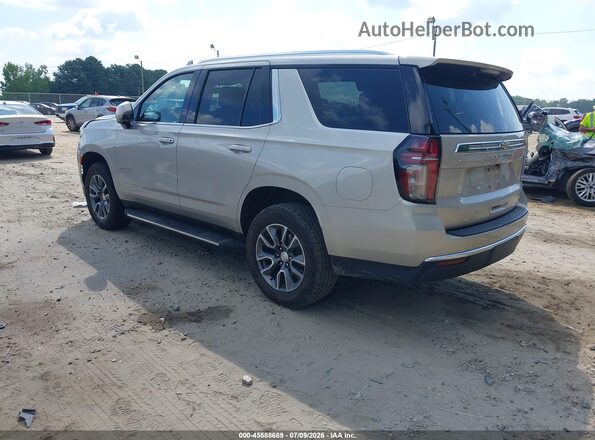1GNSCNKD0NR357413 2022 CHEVROLET TAHOE Champagne Задняя левая четверть