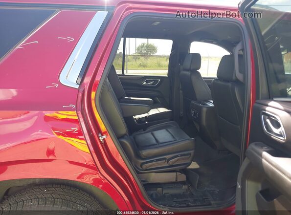 1GNSCNKD6MR361786 2021 CHEVROLET TAHOE Red VIN კოდის სტიკერის ხედი