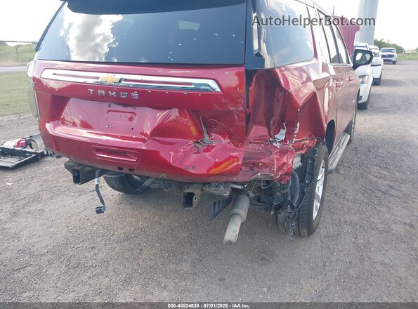 1GNSCNKD6MR361786 2021 CHEVROLET TAHOE Red წინა ხედი