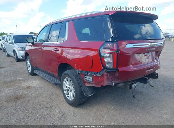 1GNSCNKD6MR361786 2021 CHEVROLET TAHOE Red უკანა მარცხენა