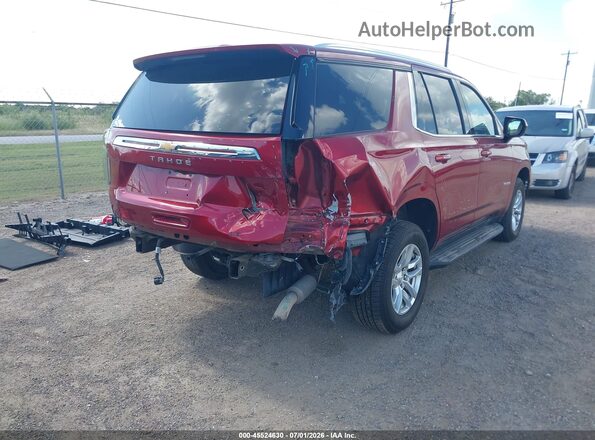 1GNSCNKD6MR361786 2021 CHEVROLET TAHOE Red უკანა მარჯვენა