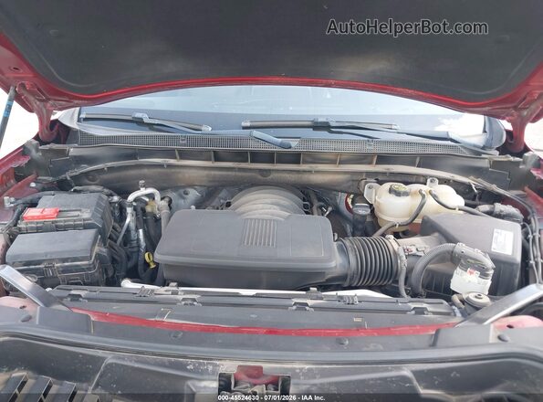1GNSCNKD6MR361786 2021 CHEVROLET TAHOE Red უკანა ხედი