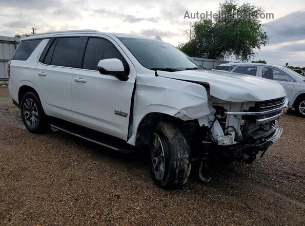 1GNSCNKD8MR140156 2021 CHEVROLET TAHOE Белый Передняя правая четверть