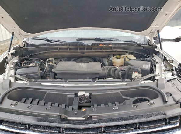 1GNSCNKD8MR140156 2021 CHEVROLET TAHOE Белый Вид подкапотного пространства