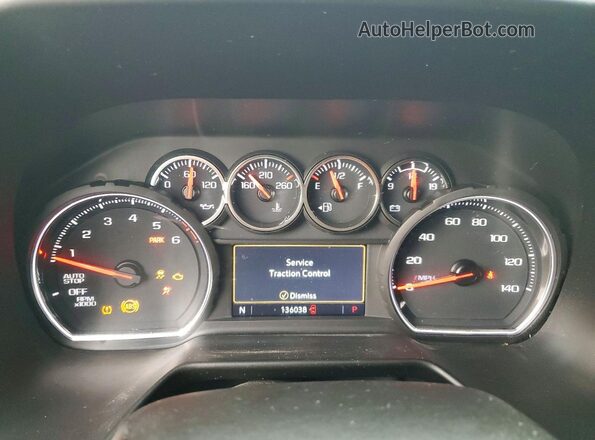 1GNSCNKD8MR140156 2021 CHEVROLET TAHOE Белый Вид щитка приборов