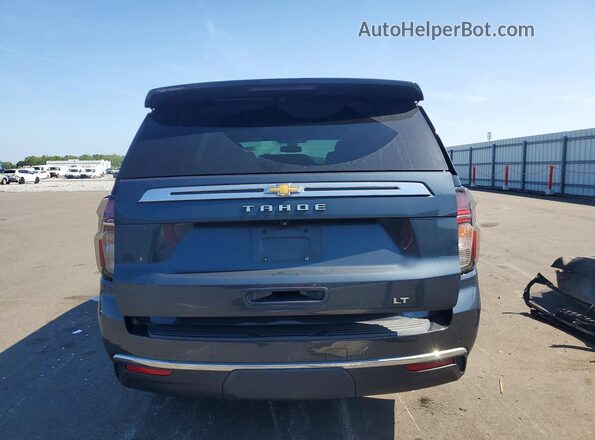 1GNSCNKD9MR236748 2021 CHEVROLET TAHOE Blue უკანა ხედი
