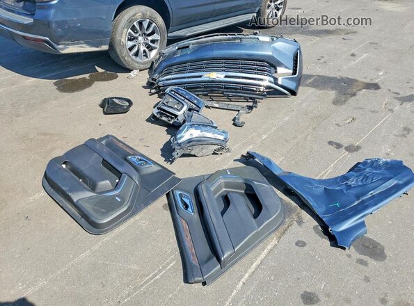 1GNSCNKD9MR236748 2021 CHEVROLET TAHOE Blue VIN კოდის სტიკერის ხედი
