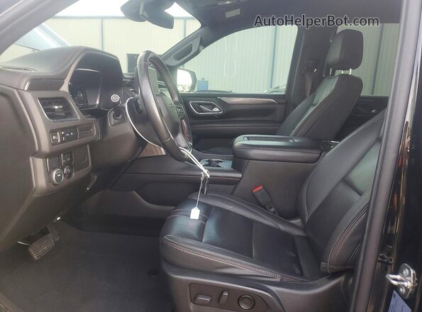 1GNSCRKD6PR145576 2023 CHEVROLET TAHOE Black წინა სალონის ხედი
