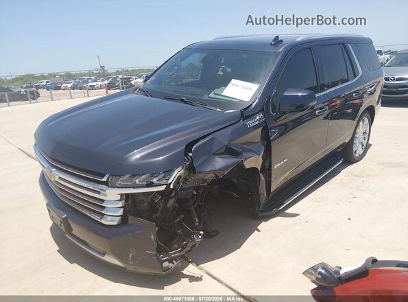 1GNSCTKL9PR551985 2023 CHEVROLET TAHOE Черный Передняя левая четверть