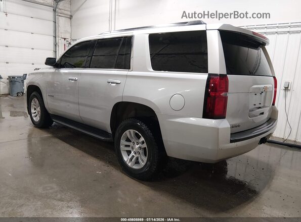 1GNSKAEC0JR150626 2018 CHEVROLET TAHOE Silver Задня ліва чверть