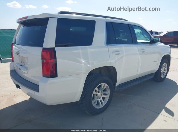 1GNSKAEC0JR151114 2018 CHEVROLET TAHOE White Задня права чверть