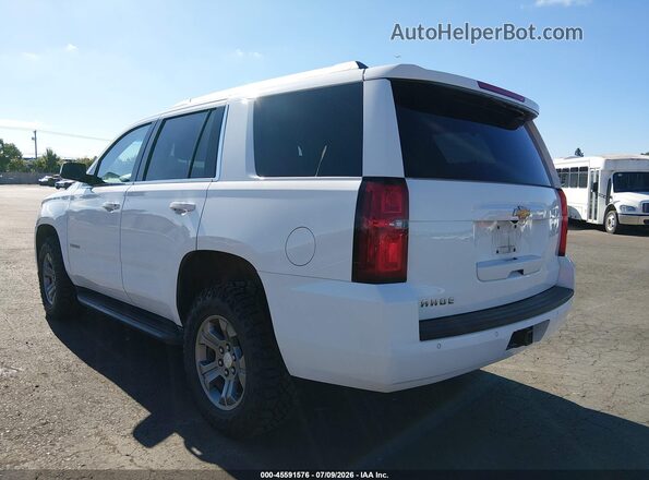 1GNSKAEC0KR351296 2019 CHEVROLET TAHOE White Задня ліва чверть