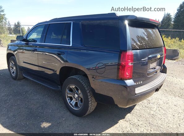 1GNSKAEC1JR337261 2018 CHEVROLET TAHOE Dark Blue Задняя левая четверть