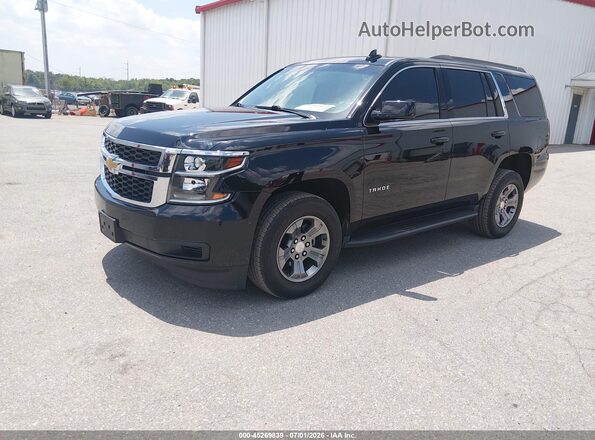 1GNSKAEC1JR346297 2018 CHEVROLET TAHOE Black Front left