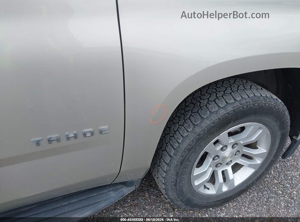 1GNSKAEC2HR355701 2017 CHEVROLET TAHOE Silver ხელსაწყოთა პანელის ხედი