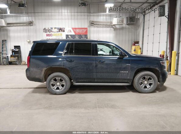 1GNSKAEC3JR284174 2018 CHEVROLET TAHOE Blue Вид задньої частини салону