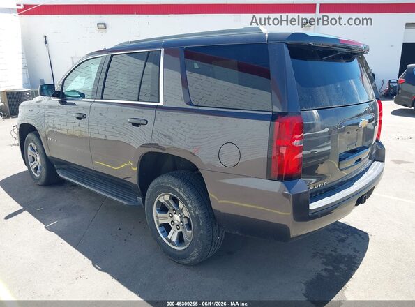 1GNSKAEC3JR301698 2018 CHEVROLET TAHOE Gray Rear left
