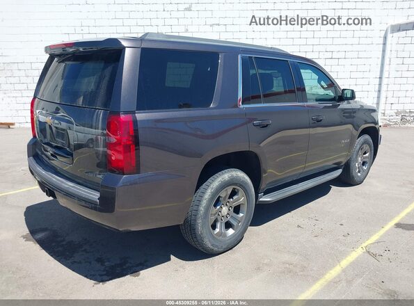 1GNSKAEC3JR301698 2018 CHEVROLET TAHOE Gray Rear right