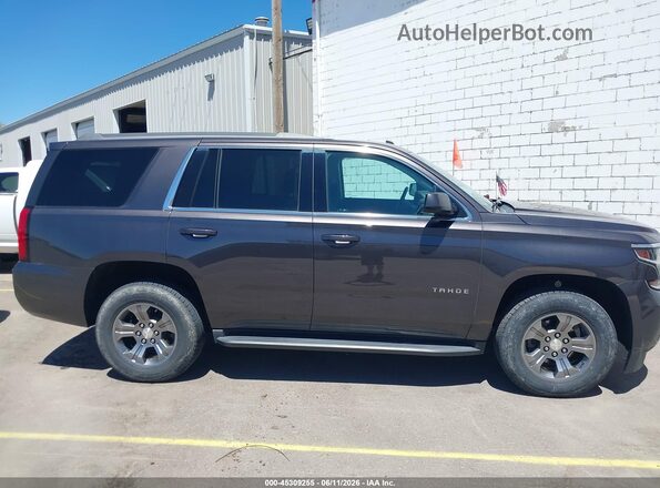 1GNSKAEC3JR301698 2018 CHEVROLET TAHOE Gray 360 interior view