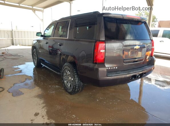 1GNSKAEC3JR322518 2018 CHEVROLET TAHOE Gray Rear left