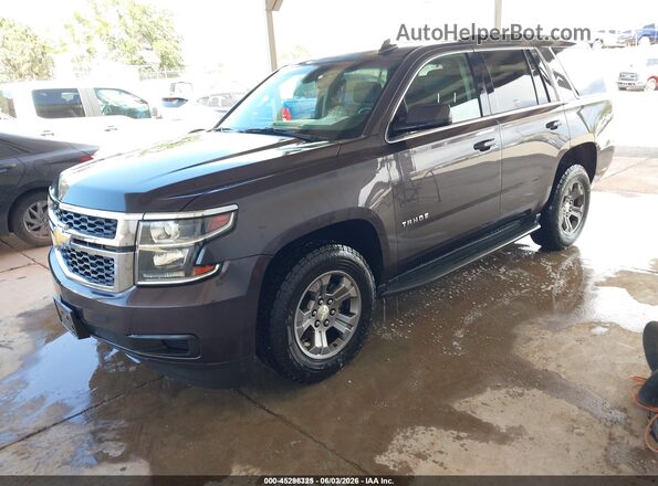 1GNSKAEC3JR322518 2018 CHEVROLET TAHOE Gray Front left