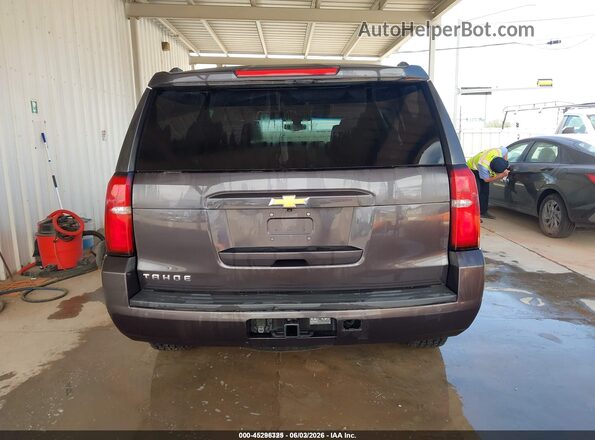 1GNSKAEC3JR322518 2018 CHEVROLET TAHOE Gray 