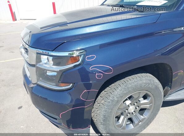 1GNSKAEC5JR317630 2018 CHEVROLET TAHOE Dark Blue Front view