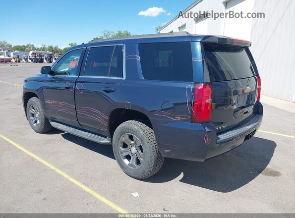 1GNSKAEC5JR317630 2018 CHEVROLET TAHOE Dark Blue Rear left