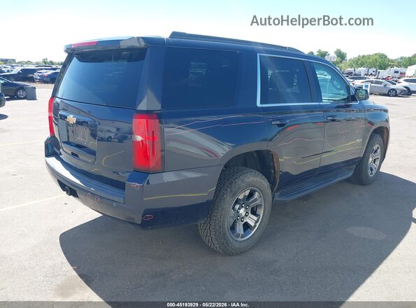1GNSKAEC5JR317630 2018 CHEVROLET TAHOE Dark Blue Rear right