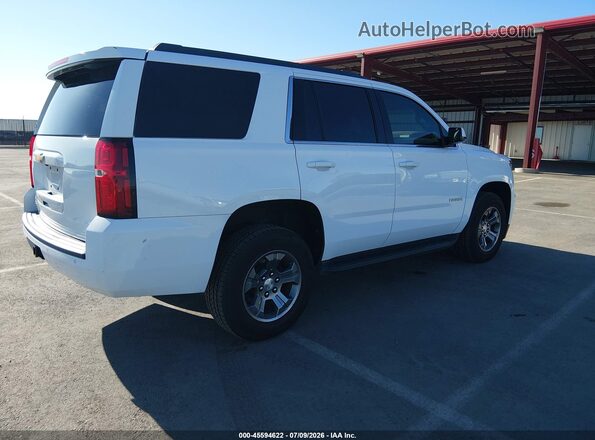 1GNSKAEC5JR368514 2018 CHEVROLET TAHOE White Rear right