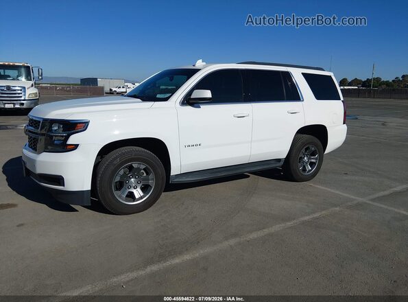 1GNSKAEC5JR368514 2018 CHEVROLET TAHOE White Front left