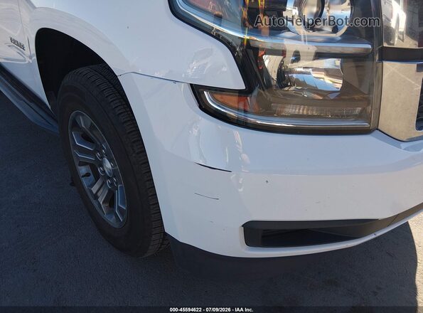1GNSKAEC5JR368514 2018 CHEVROLET TAHOE White Instrument cluster view