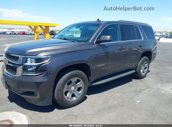 1GNSKAEC6JR331102 2018 CHEVROLET TAHOE Серый Передняя левая четверть