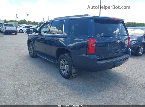 1GNSKAEC6JR338602 2018 CHEVROLET TAHOE Синий Задняя левая четверть